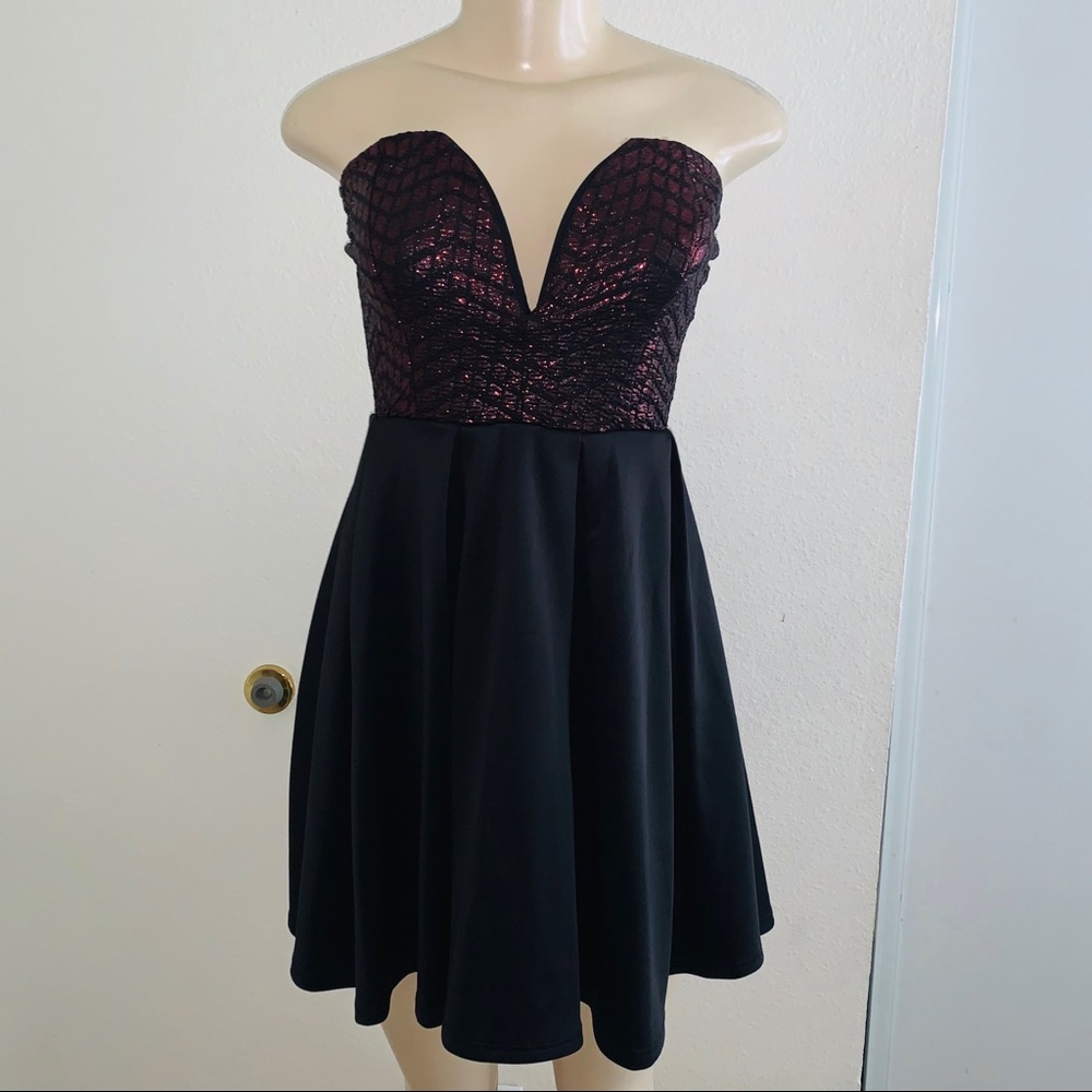 Strapless heart shape dress